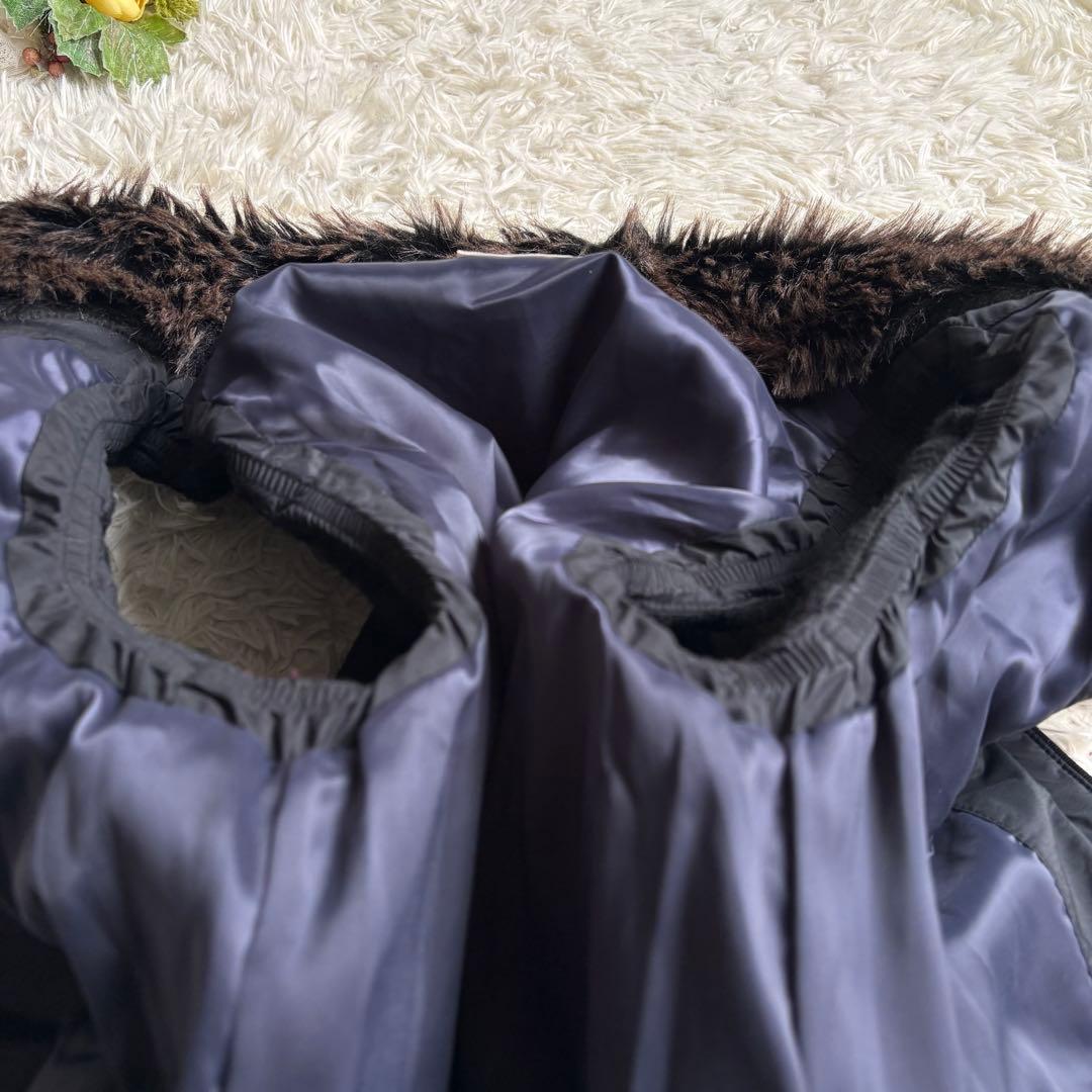 美品♡アントゲージ ダウンベスト ロング ドッキング キルティング ファー F