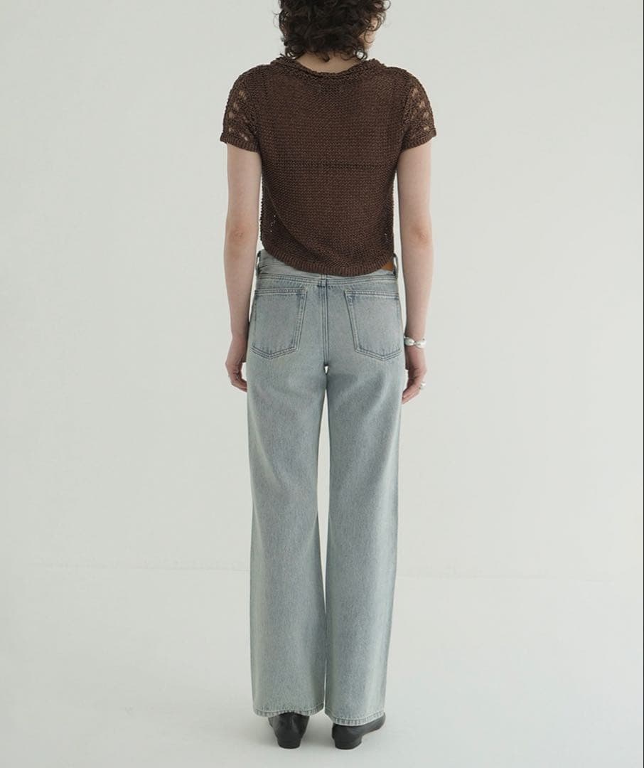 パンツ CLANE LOW WAIST SLIM DENIM PANTS 0size