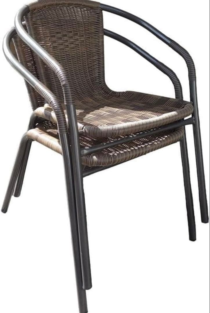 ガーデンチェア 2脚組 幅52cm×奥59cm×高74cm 座面の高さ41cm