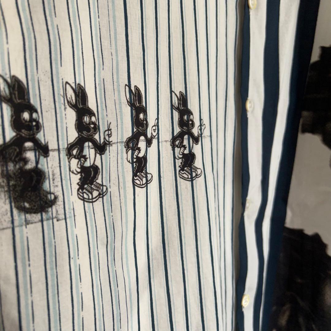 現行タグ Poul Smith ポールスミス シャツ アシンメトリー ストライプ