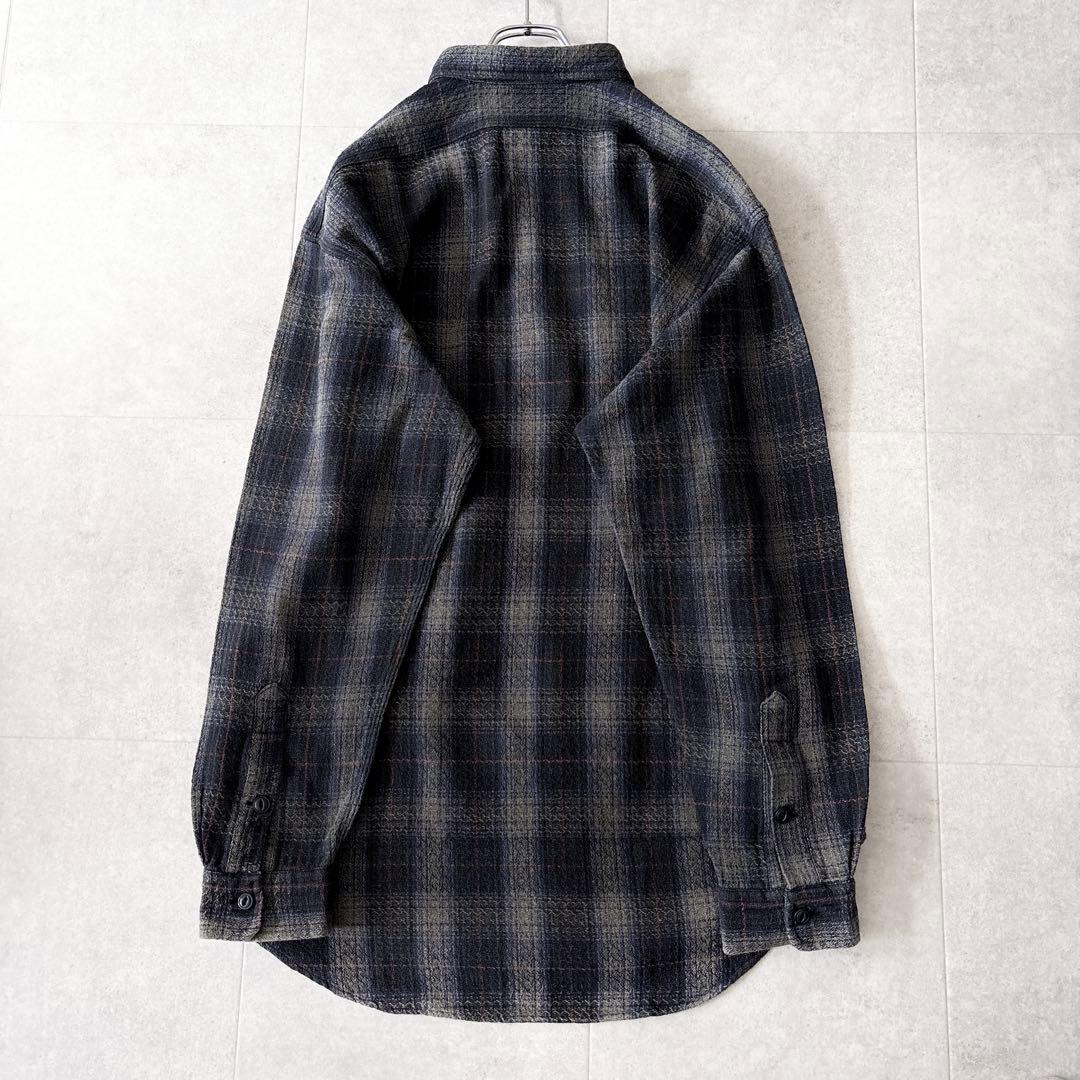 【極美品】RRL ダブルアールエル オンブレチェックシャツ L 三つ星
