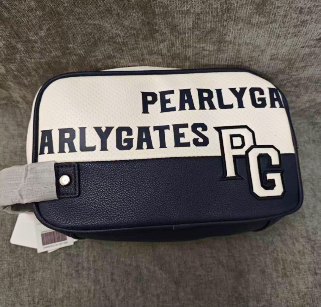 PEARLY GATES ストライプポーチ