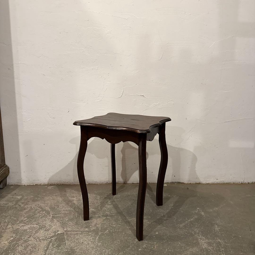 ヴィンテージ　木製サイドテーブル　花代