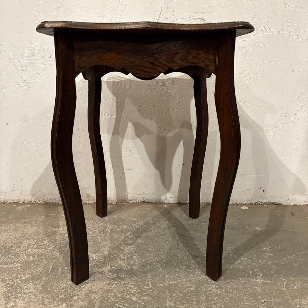 ヴィンテージ　木製サイドテーブル　花代