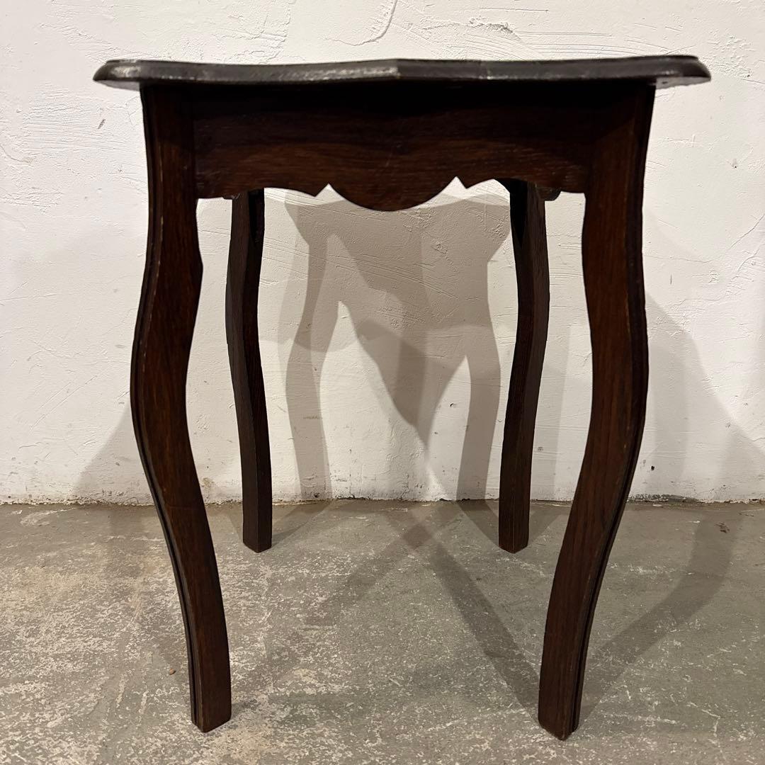 ヴィンテージ　木製サイドテーブル　花代