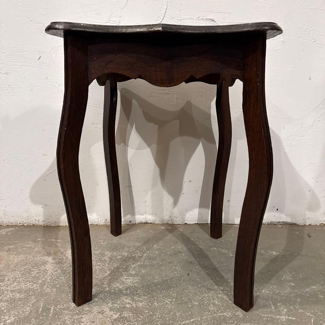 ヴィンテージ　木製サイドテーブル　花代