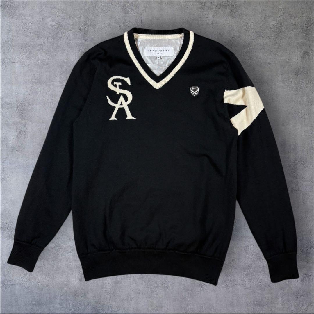 美品 St ANDREWS セント アンドリュース スニード vネック ニット
