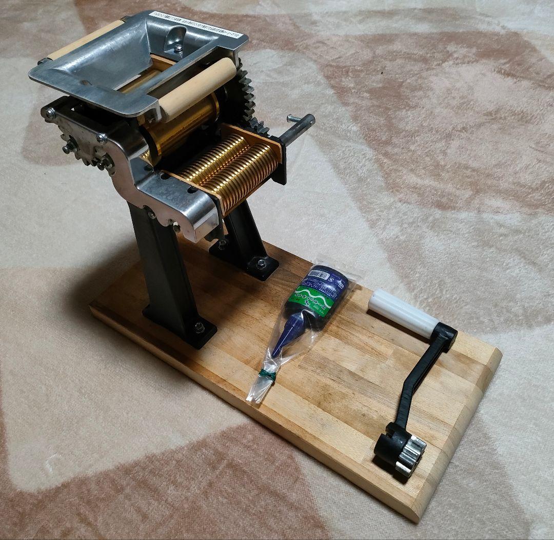 小野式製麺機 金属製 美品・未使用に近い 小野式 付属品・説明書付き