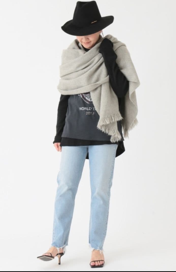 threeLAURENMANOOGIAN ローレンマヌージアン大判ストール