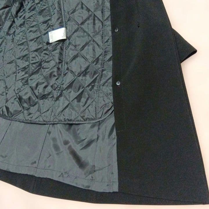 東京ソワール　ライナー付　コート　冠婚葬祭　フォーマル　ブラック　比翼