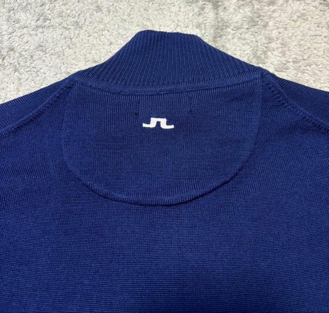 ★新品 J.LINDEBERG ゴルフセーター モックネック ハーフジップアップ