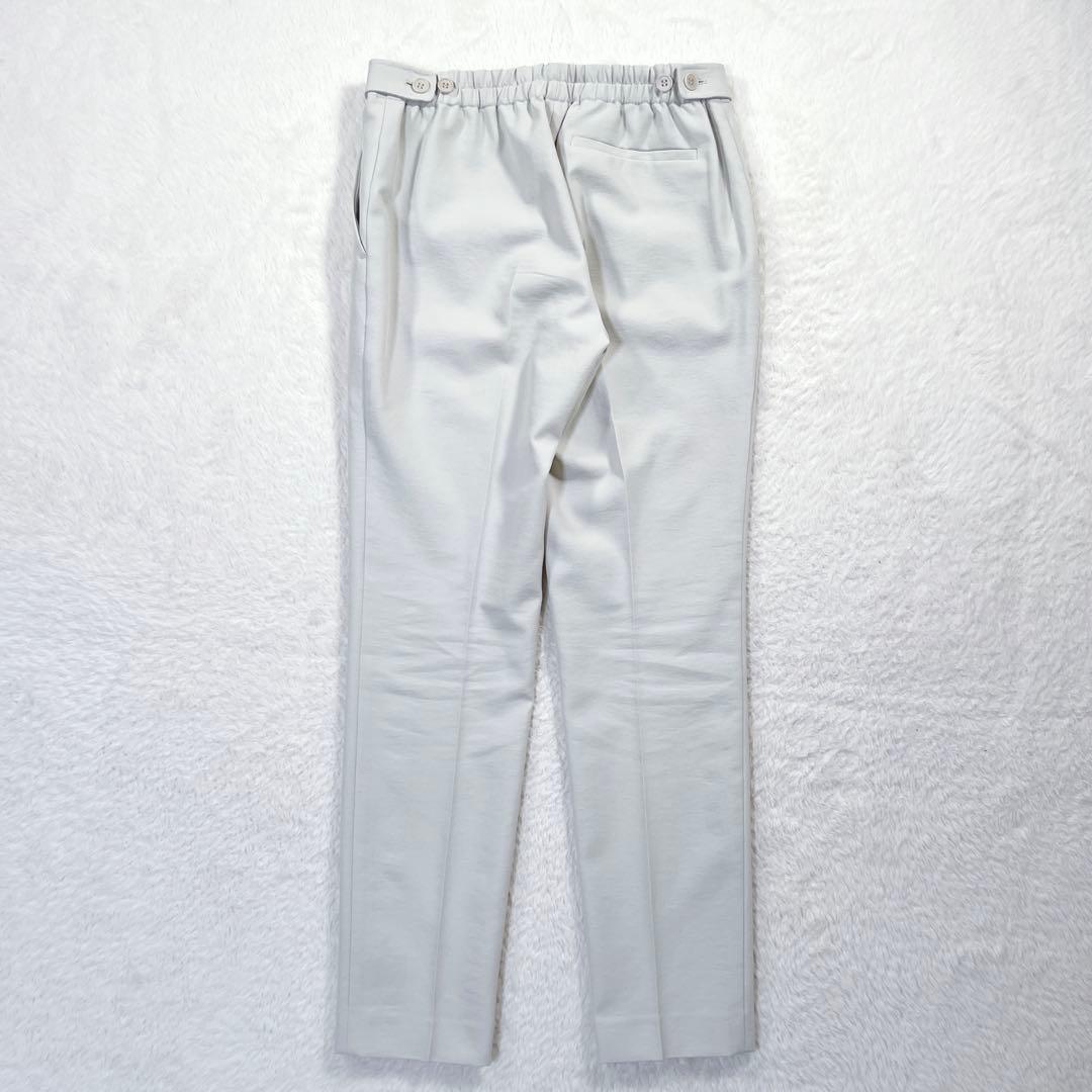 23SS✨セオリー パンツスーツ ストレッチノーカラージャケット ライトグレーS