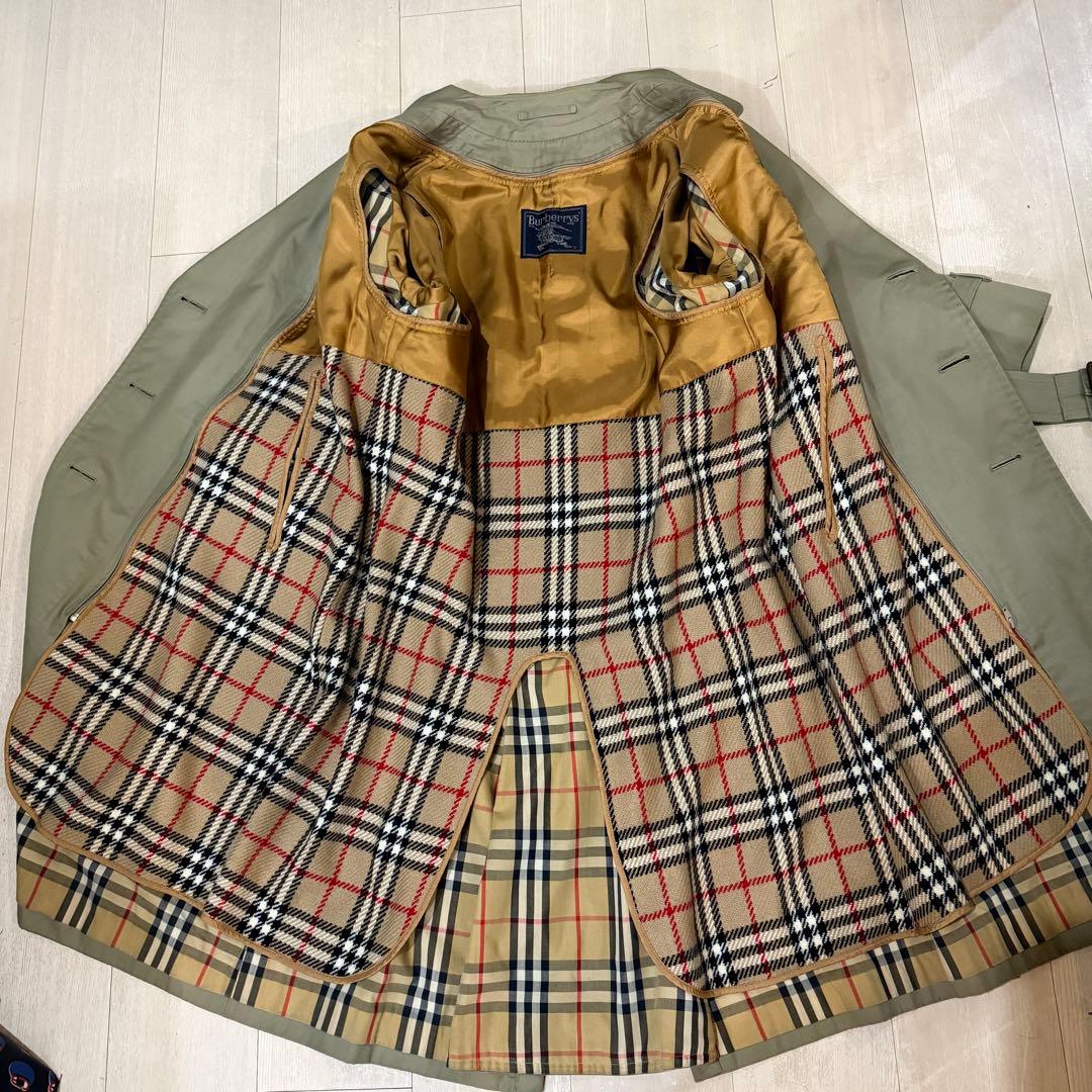 BURBERRY ヴィンテージバーバリー トレンチコート カーキ　ライナー付き