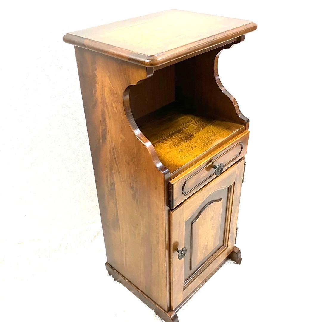 karimoku カリモク　コロニアル　コーナーテーブル コーナーラック 電話台