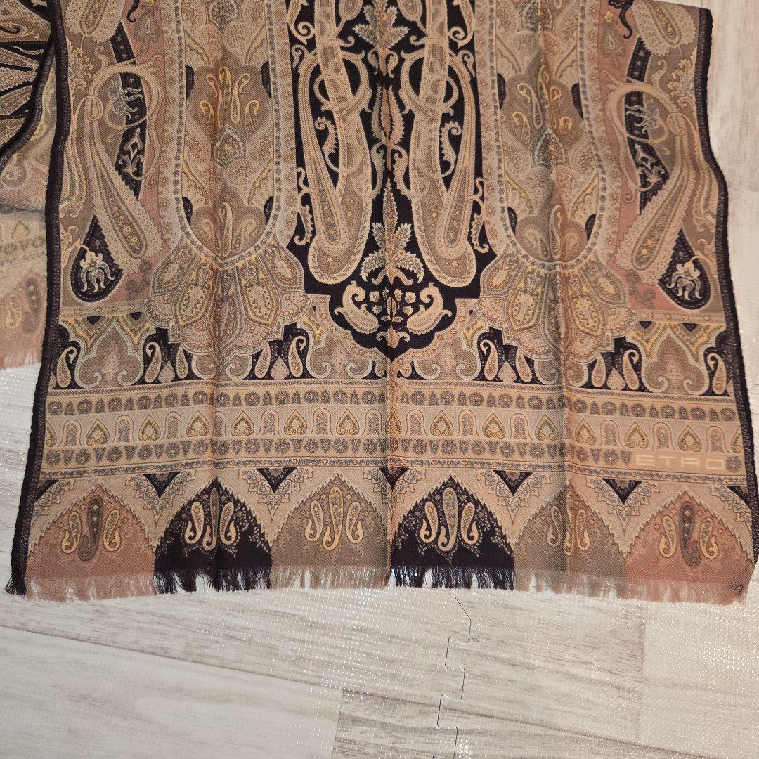 ETRO エトロ ペイズリー柄 ストール/ショール イタリア製 シルク混