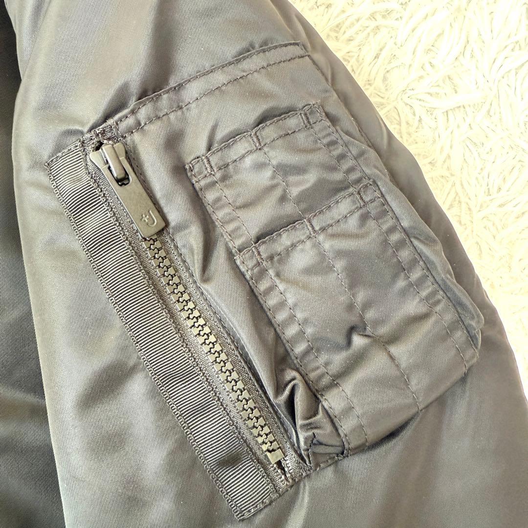 【未使用級✨】ユニクロ+J 復刻版ハイブリッドダウンオーバーサイズMA－1 黒L