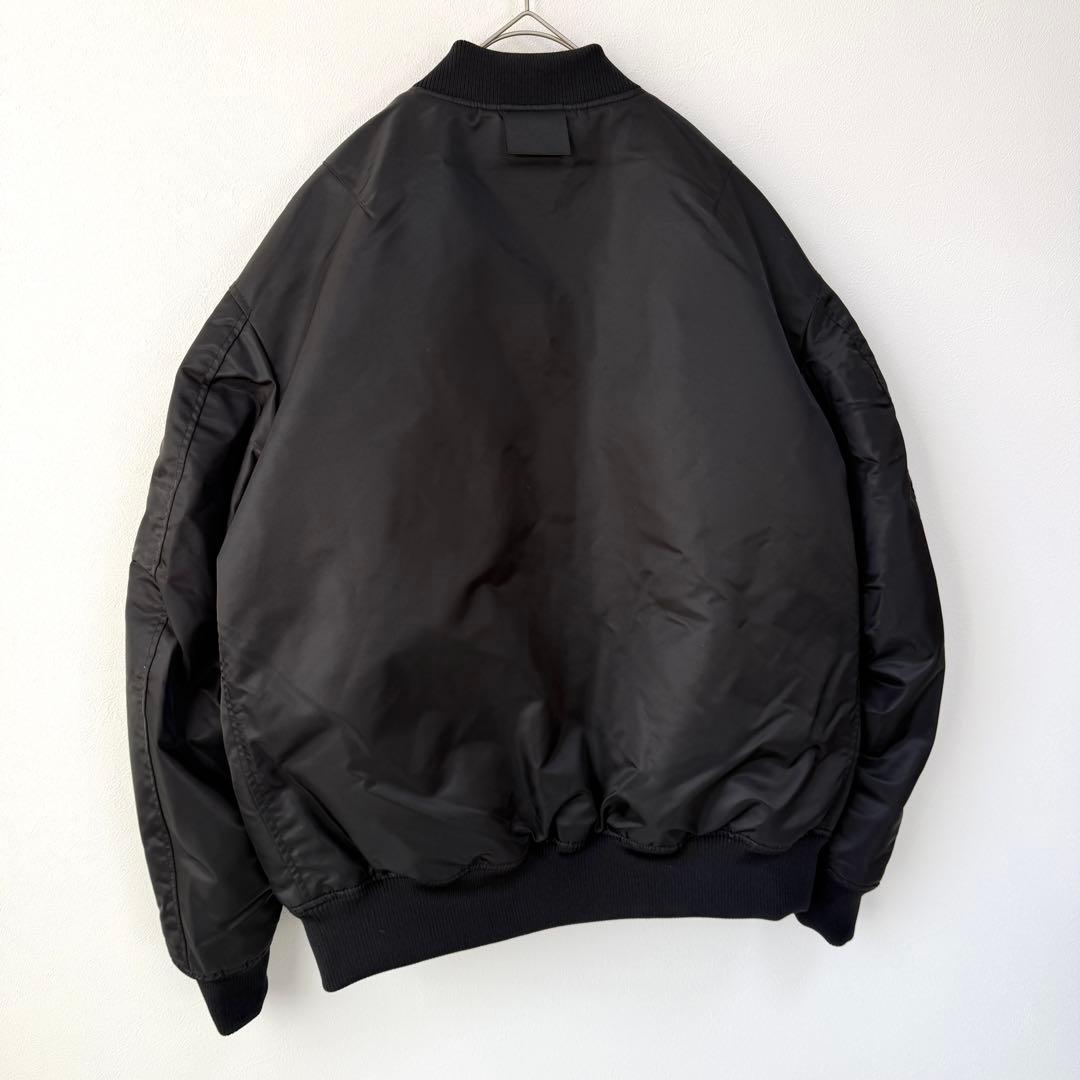 【未使用級✨】ユニクロ+J 復刻版ハイブリッドダウンオーバーサイズMA－1 黒L