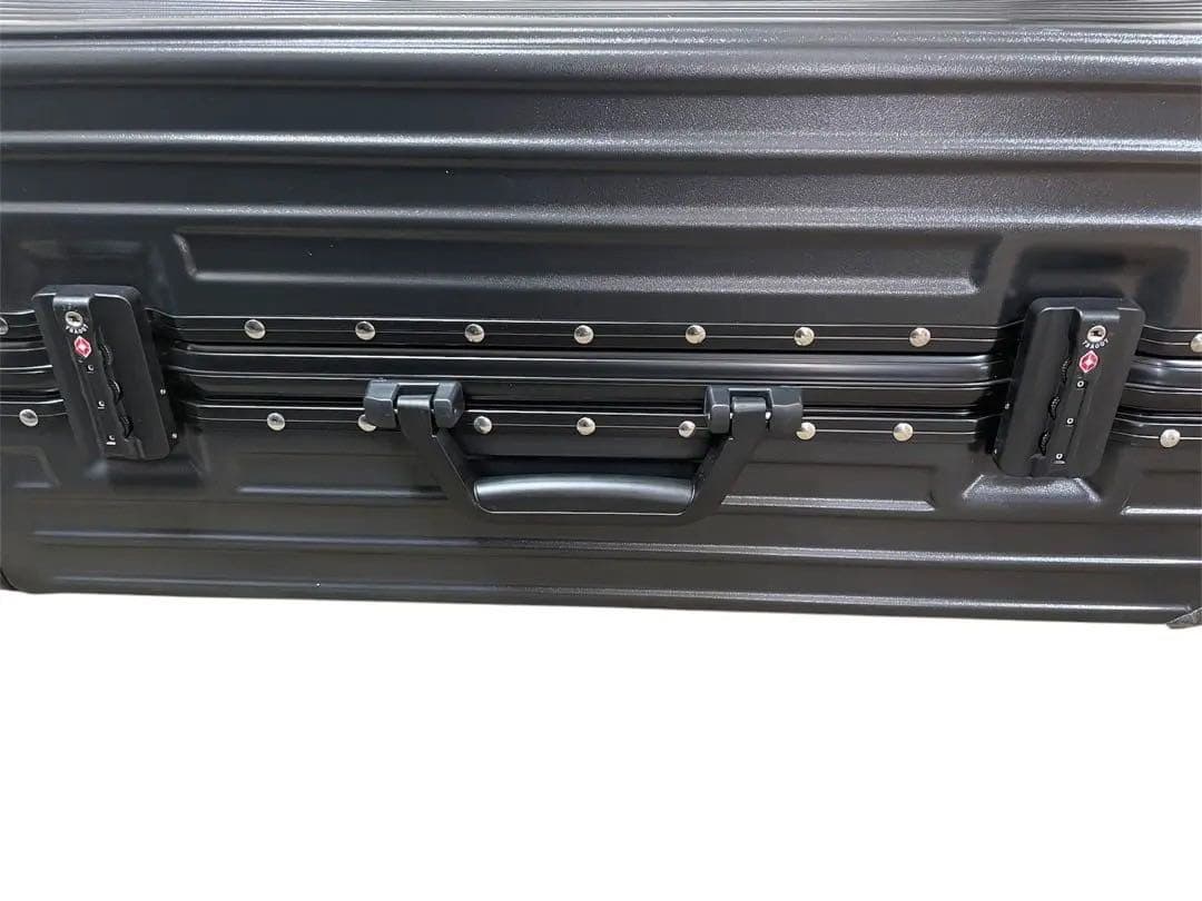 スーツケース キャリーケース 親子セット アルミフレーム Lサイズ ブラック 黒