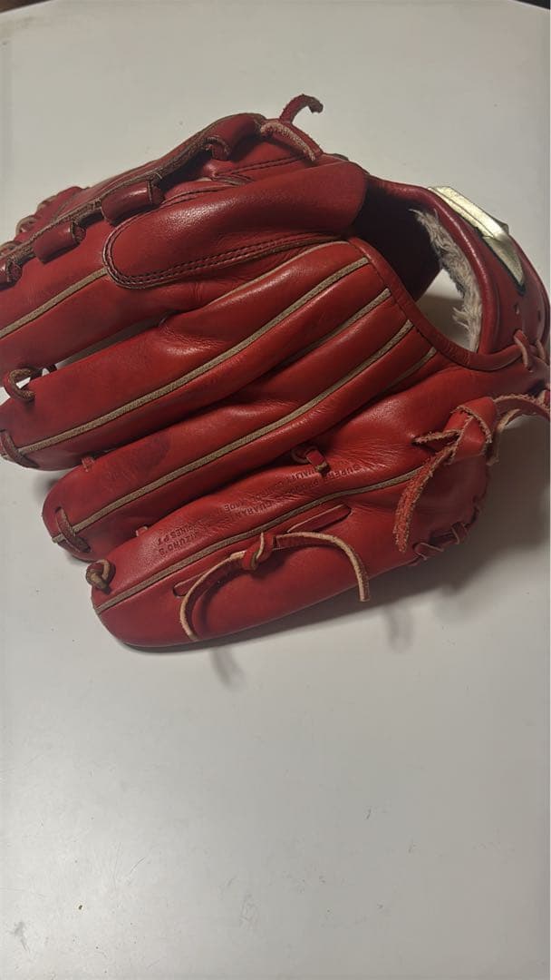 Mizuno globalELITE赤 レザー 投手用グローブ