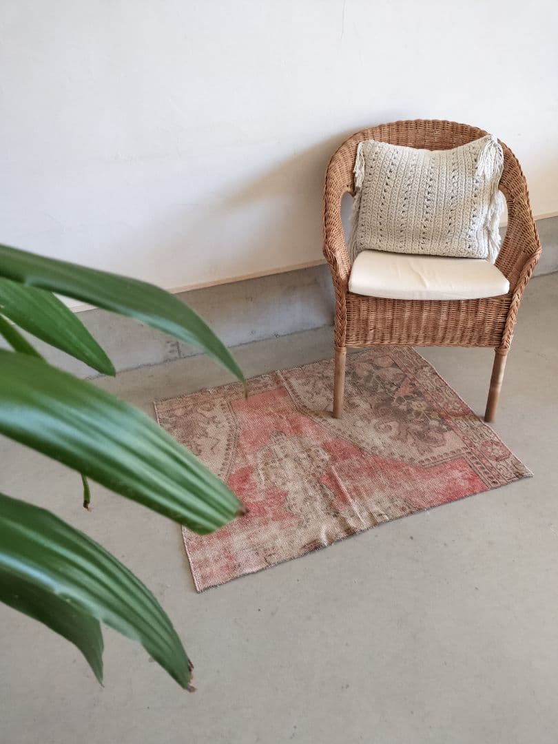 アヴァノス　擦れ感ヴィンテージトルコラグ No.704