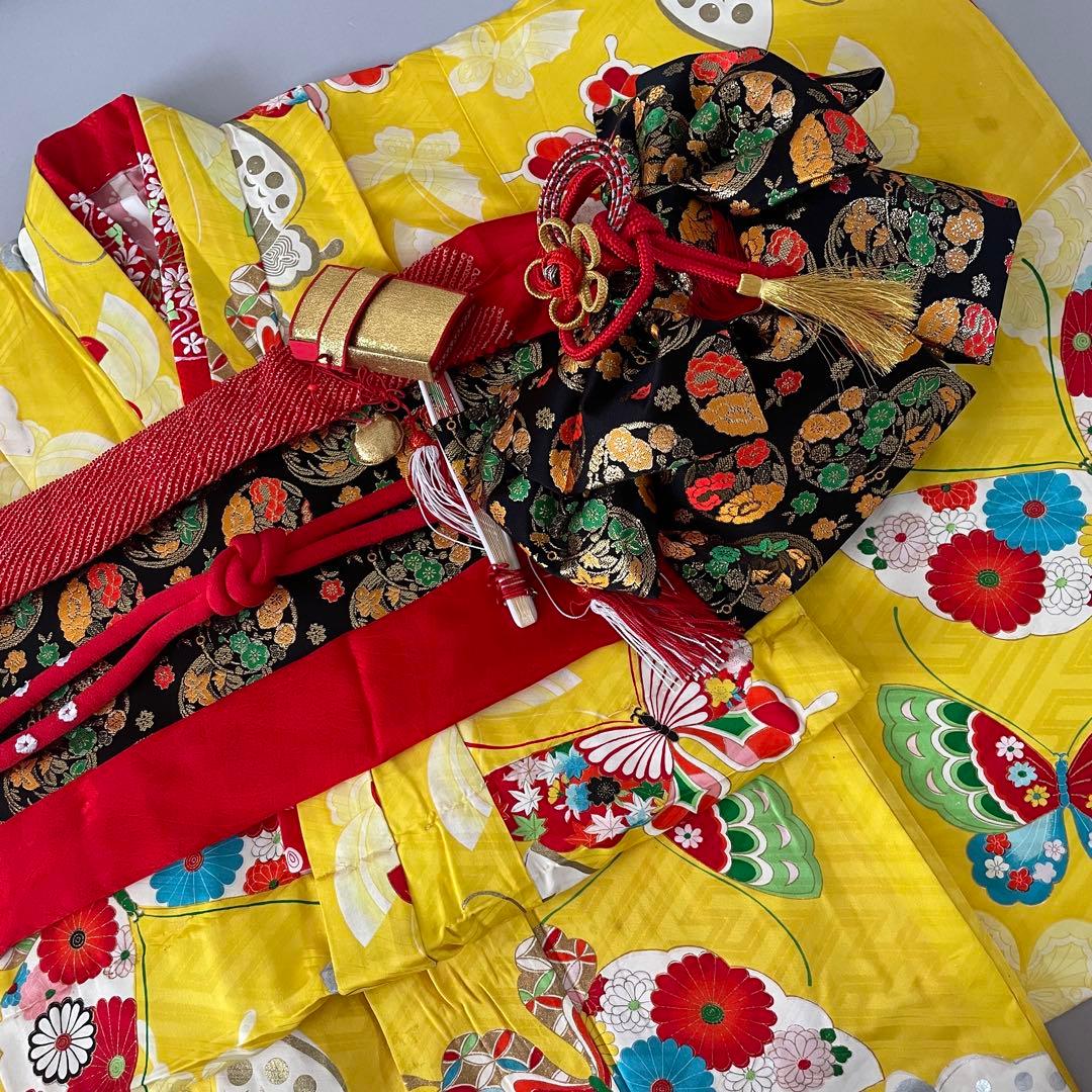 七五三　7歳　お着物セット　大寸作り帯