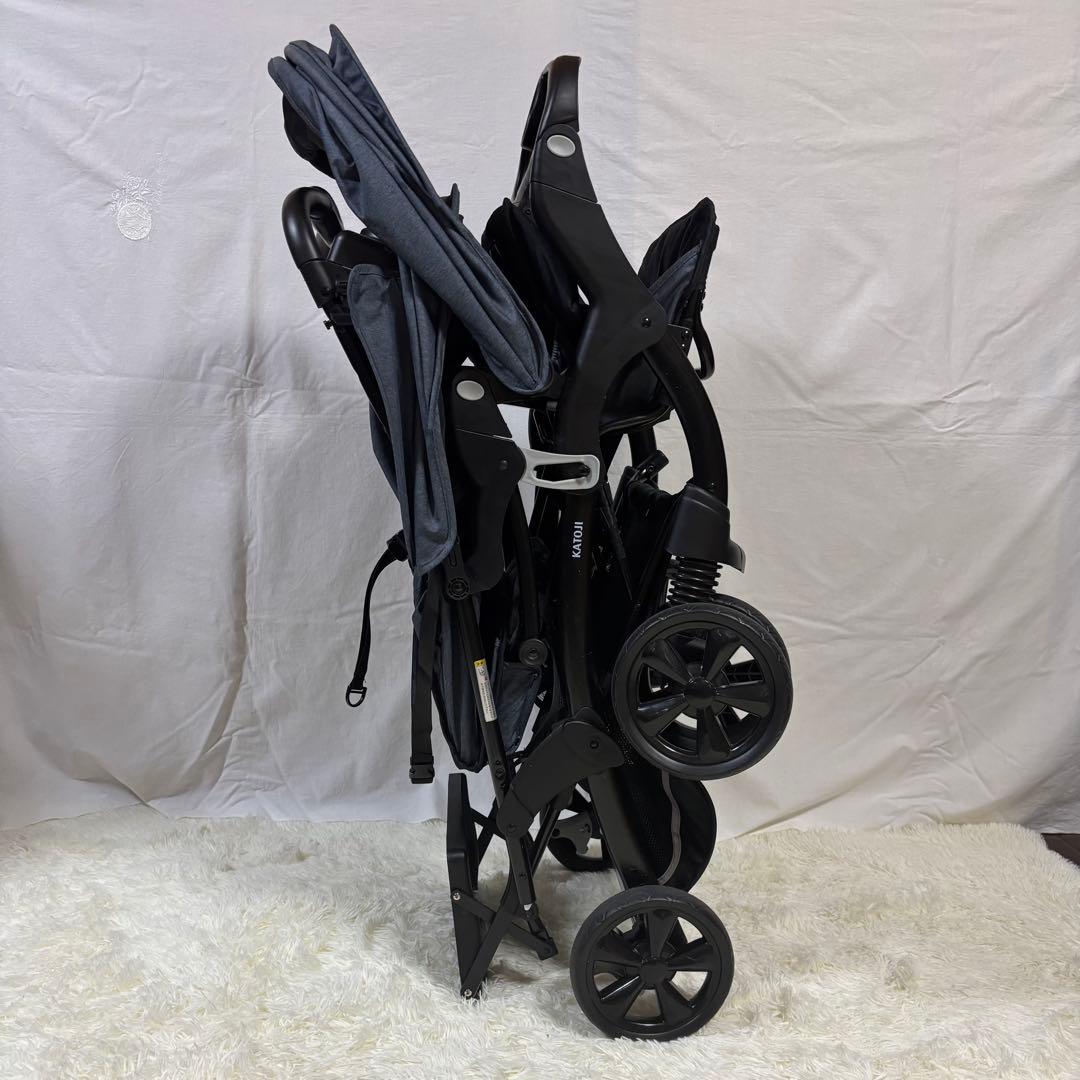 【❤️超美品❤️】カトージ　二人乗りベビーカー　二人でゴーDX おまけ付き