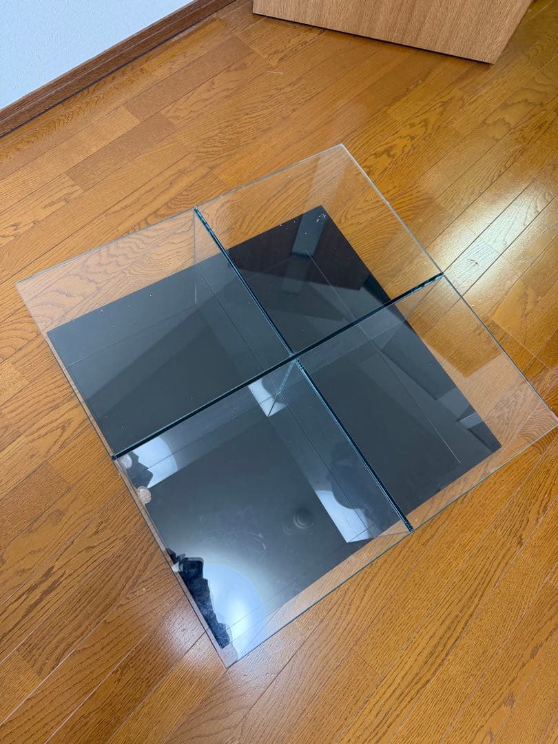 カッシーナ ガラスセンターテーブル 2セット