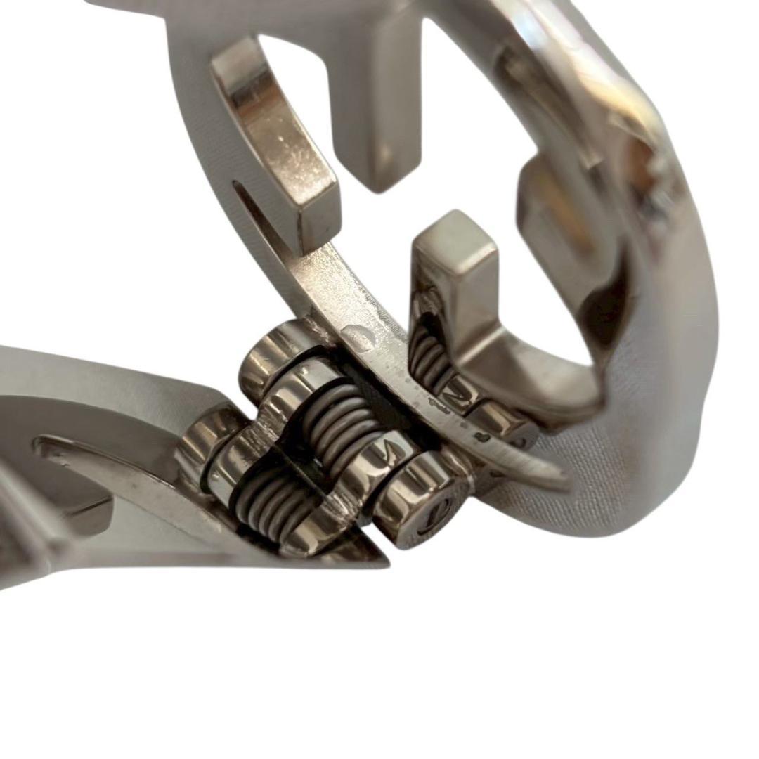 GUCCI グッチ マネークリップ 銀 インターロッキング G ラウンド メンズ