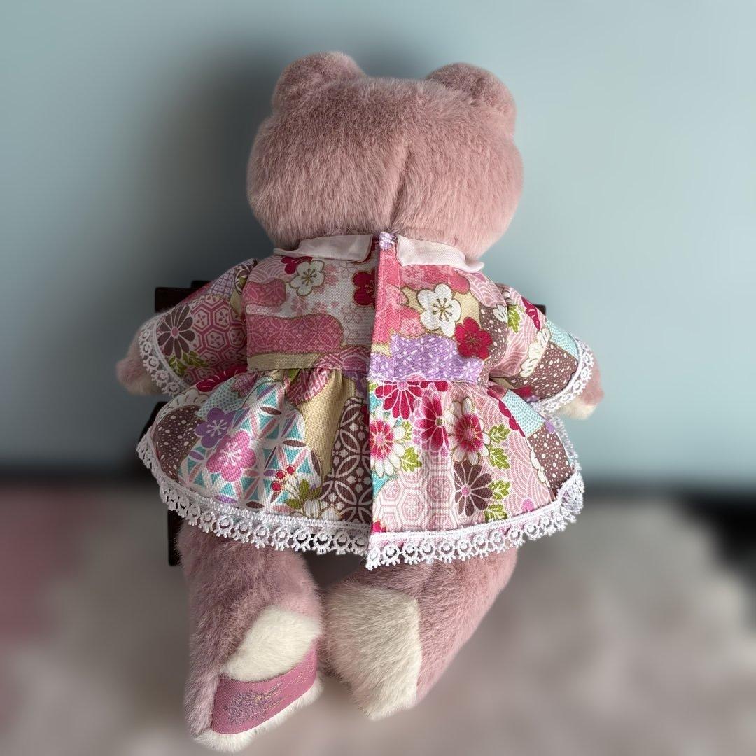 かえるのピクルス服　ビンドール 和柄　春の白襟付きワンピース