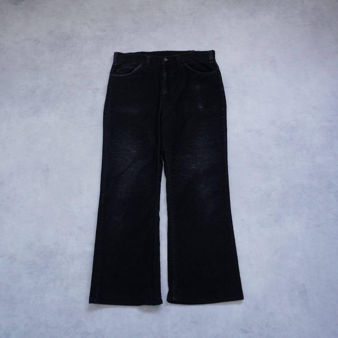 ま*ち様 【70s】levisリーバイス 517 ブラックコーデュロイ bigE