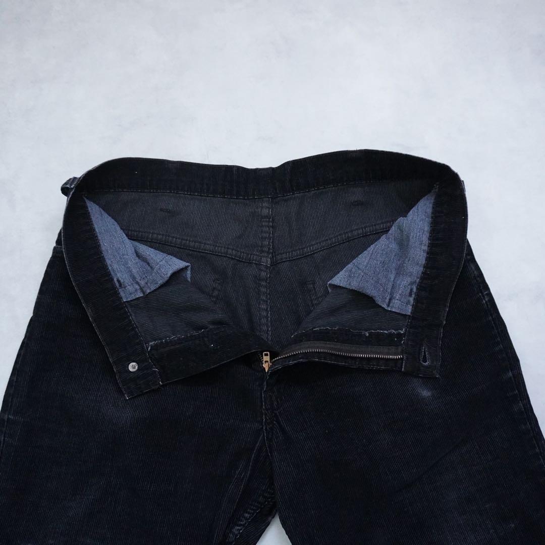 ま*ち様 【70s】levisリーバイス 517 ブラックコーデュロイ bigE