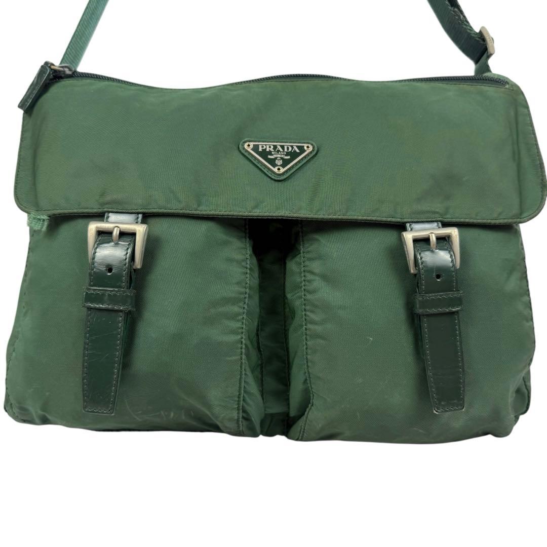 バッグ 00s Prada Tessuto Nylon Messenger Bag