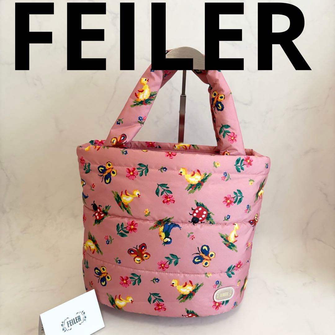 フェイラー ハイジ エコ ユース トート バッグ 極美品✨ ピンク 中綿 希少