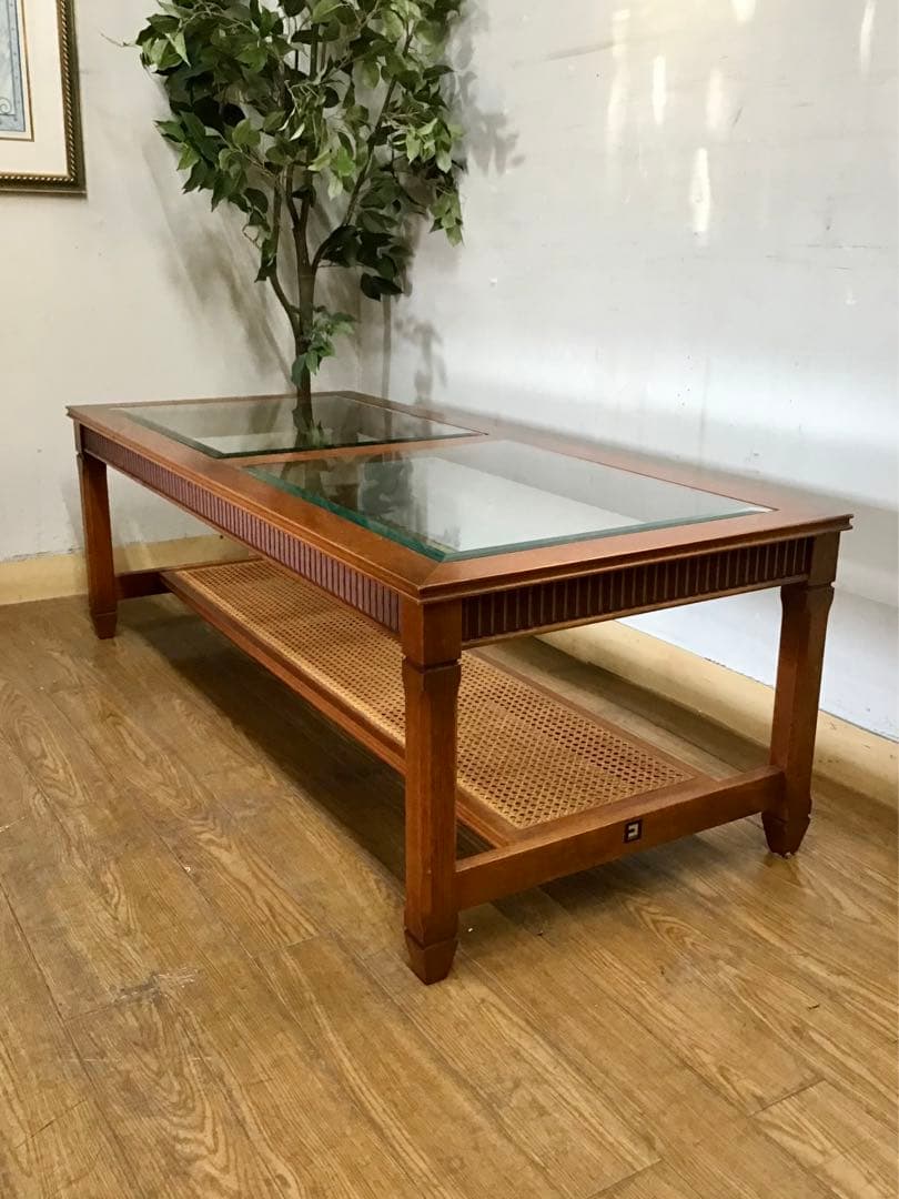 ☆☆管375☆コスガ☆KOSUGA☆センターテーブル☆天板がガラス