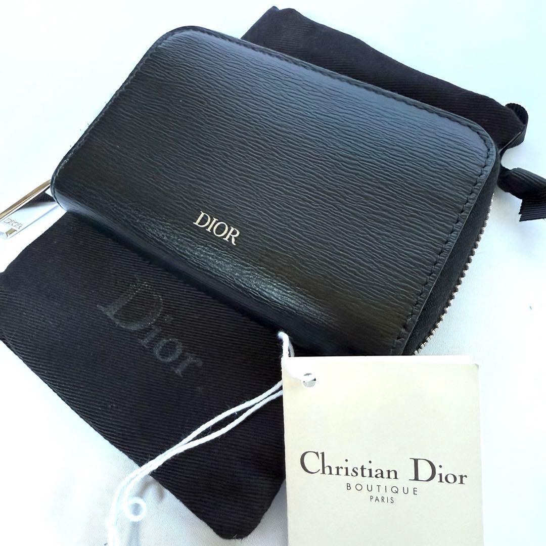 Dior クリスチャン ディオール ラウンドファスナー ケース ブラック