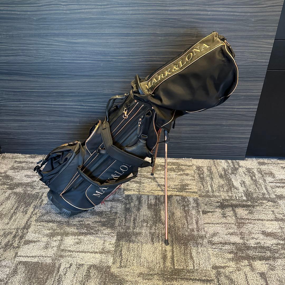 MARK&LONA スタンド式キャディバッグ ブラック