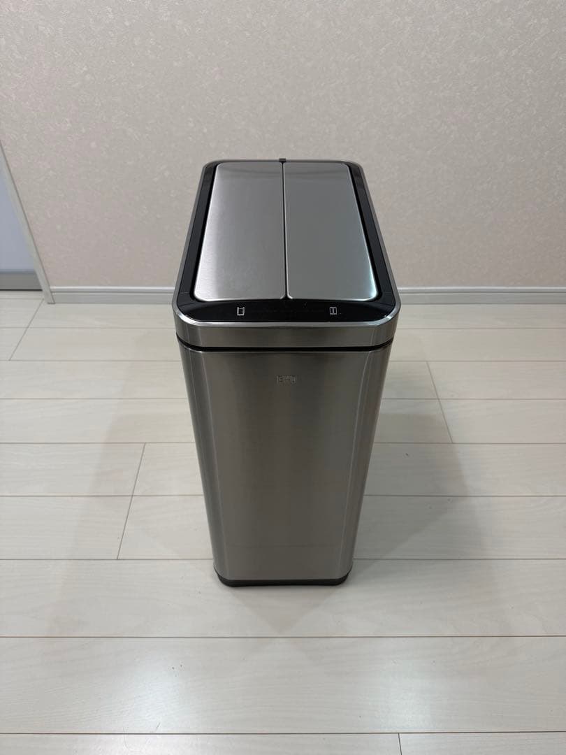 EKO 電動ゴミ箱　45L 自動開閉　両開きタイプ　ステンレス
