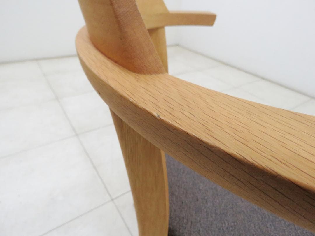 ★美品★柏木工 ソフィー ダイニングチェア オーク無垢 張座 IDC大塚家具 ②