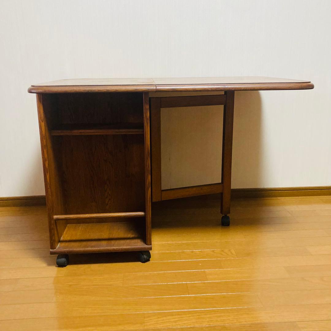 レア！一点物！アンティーク調 バタフライダイニングテーブル 2人掛け 折りたたみ