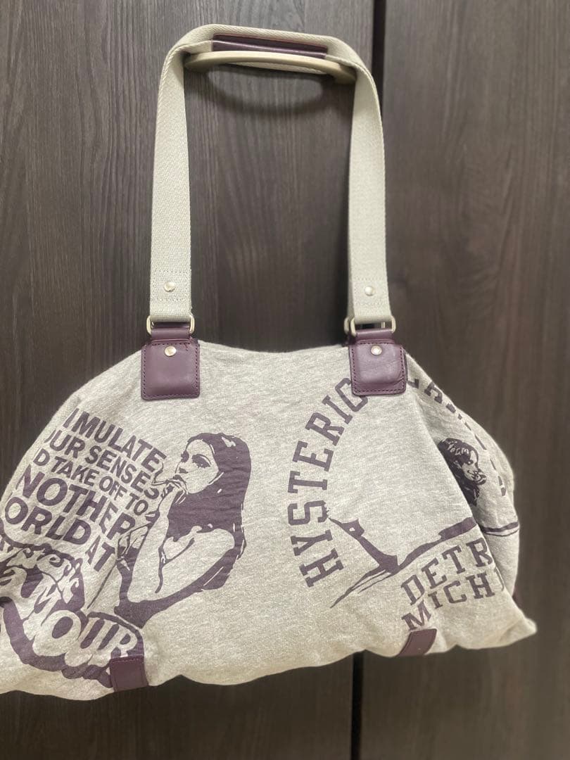 HYSTERIC GLAMOUR バッグ ボストンバッグ 歴代ヒスガール グレー