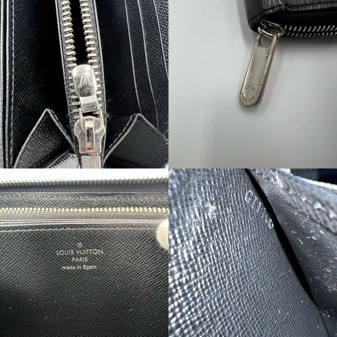 ルイヴィトン エピ ジッピーウォレット ブラック ※ファスナー破れあり