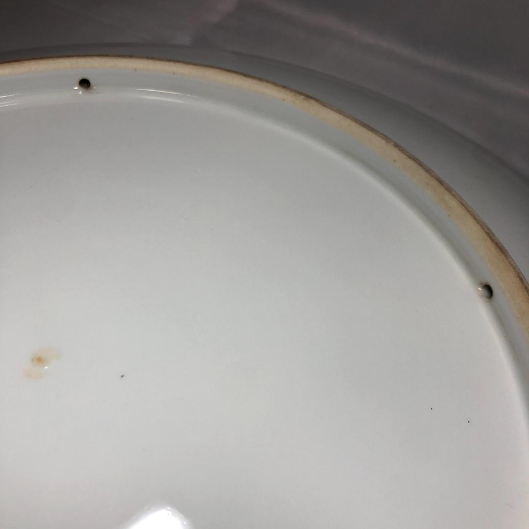 有田焼　特大皿 46.5cm　和食器　哲山作 飾り皿 レトロ品 手書き