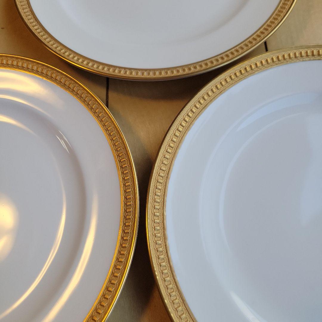 大倉陶園❸クラウンエンボス　デザート皿　3枚