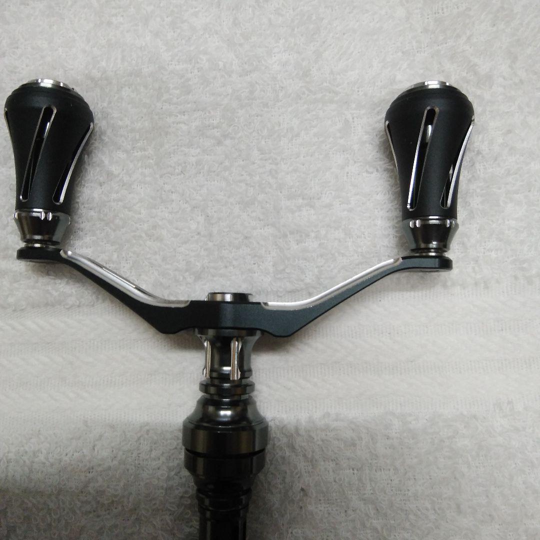 DRESS スピニングリールハンドル ブラック/シルバー