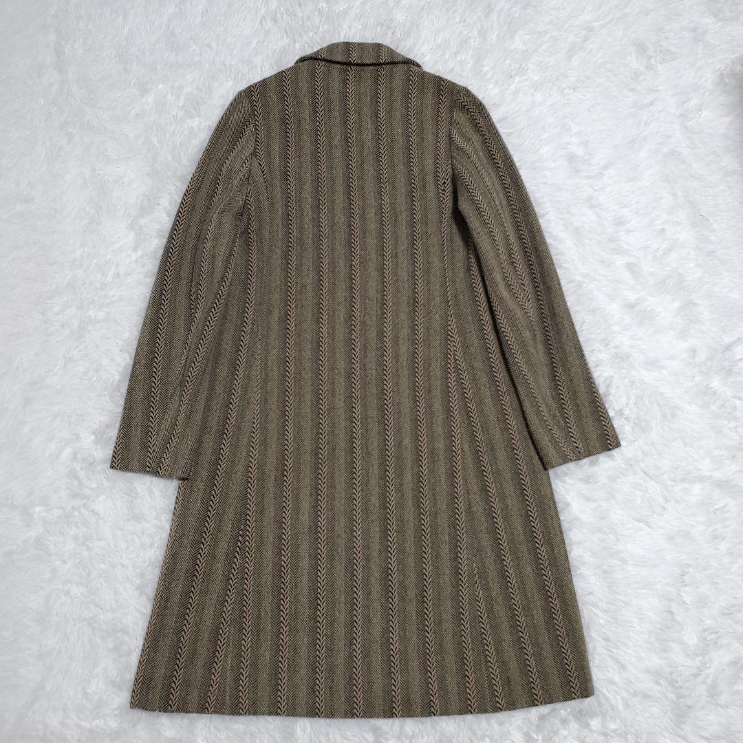 希少✨MARNI　マルニ　ロングコート　ヘリンボーン　ウール　38