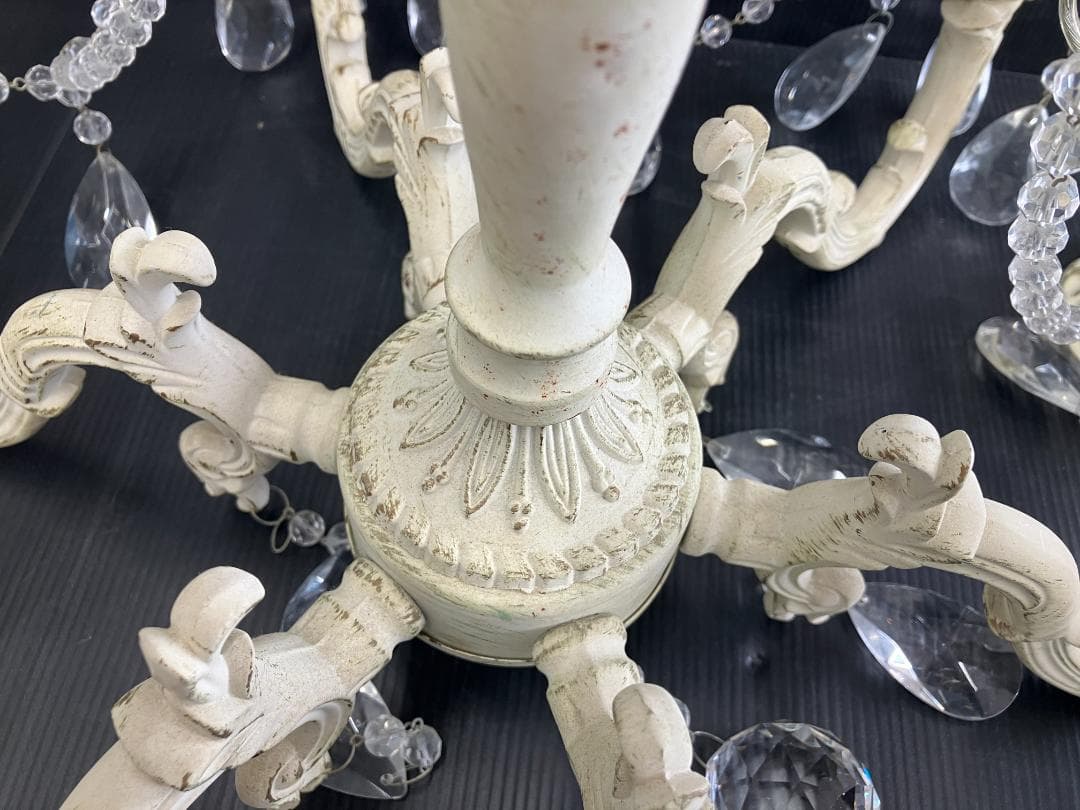 Raffine ペンダントライト シャンデリア アンティーク調 ホワイト