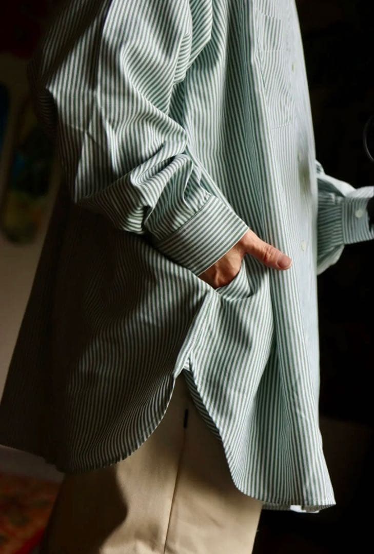 fresh service フレッシュサービス ボーダーシャツ