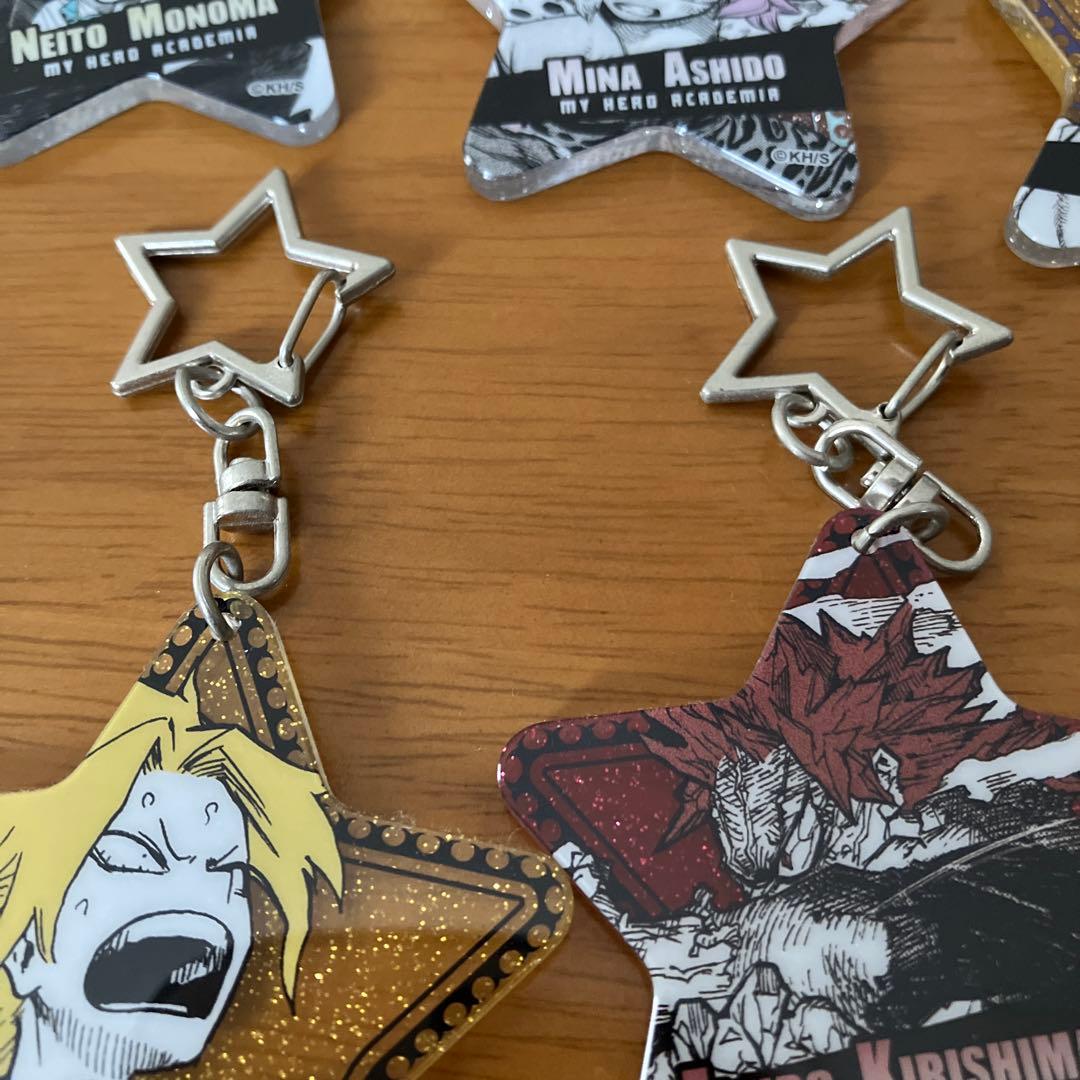 ヒロアカ 青山くんの皆きらめけラメキーホルダー 爆豪 緑谷 轟 物間 心操 切島