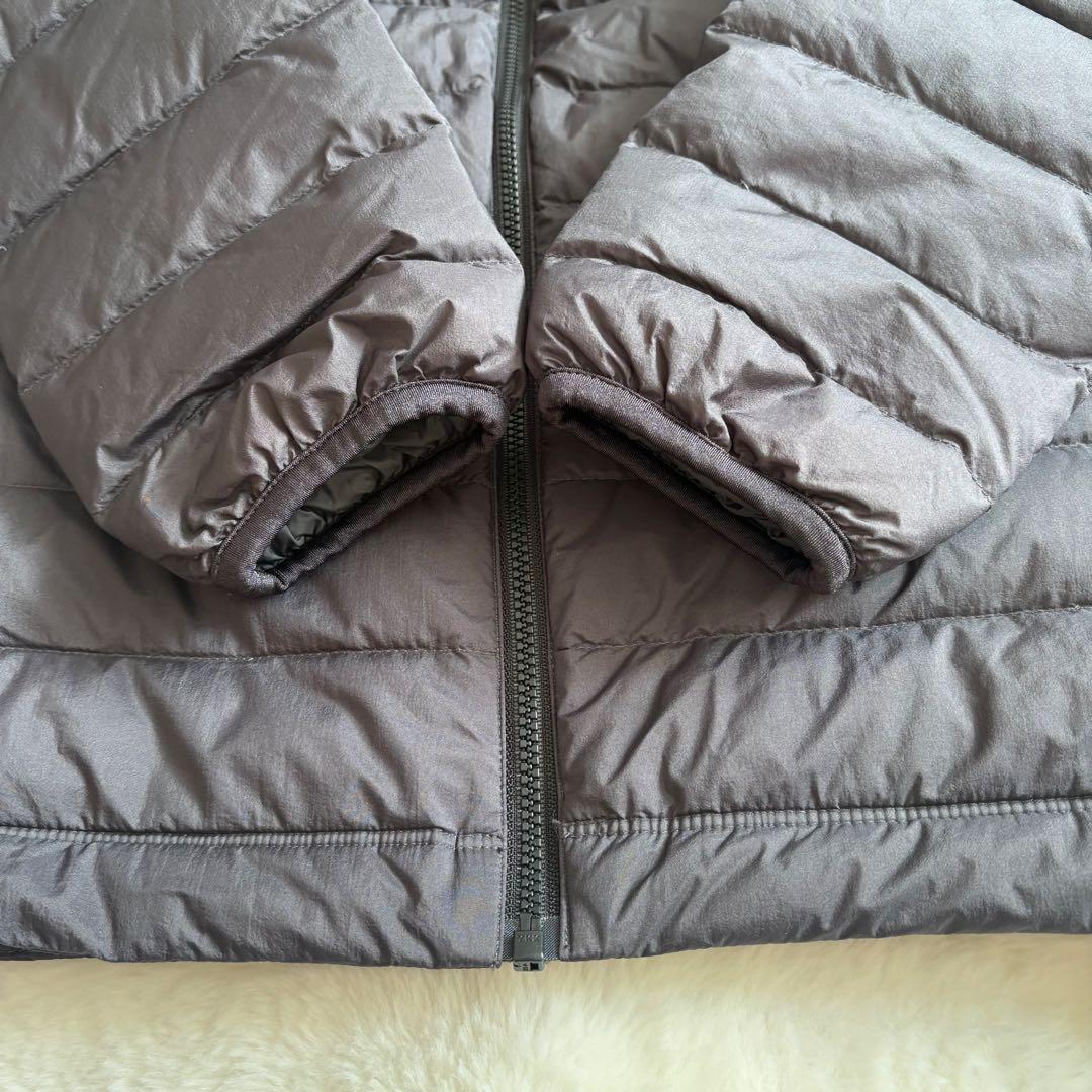 【美品✨】DANTON ダウンジャケット フーディ ブラック ライト フード