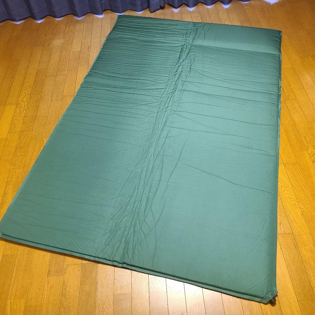 【美品】コールマン キャンパーインフレーターマットW ダブルサイズ グリーン
